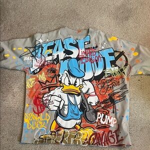 Superfresh donald duck king of the gym graffiti tee limited edition